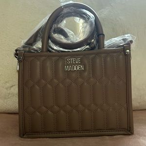 NWT - Steve Madden Bniko Tote Bag - Mushroom/Brown